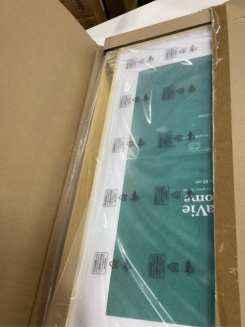 Condition photo showing New/Like New for upsimples 16x24 Picture Frame, Display Pictures 14x20 with Mat or 16 x 24 Without, Wall Hanging Poster Frames, Gold, 1 Pack Gold 16x24