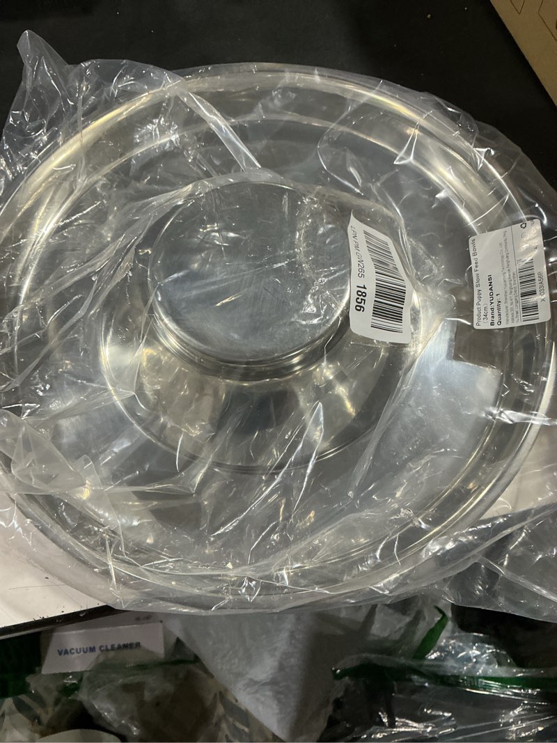Condition photo showing Good Condition for yudansi stainless steel puppy weaning bowls,cat bowls for food water,multiple puppies feeder whelping dishes,litter feeding station pans for small dogs cats eating at same time-small medium large size 13.3in-2pcs