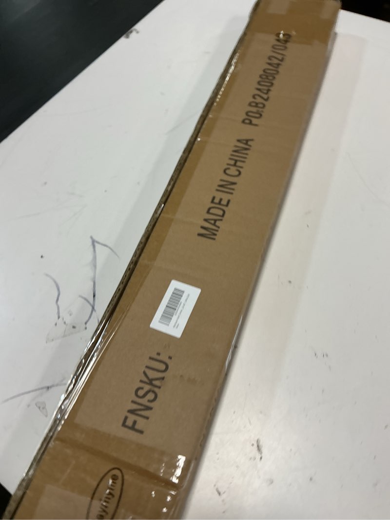 Condition photo showing New/Like New for room darkening curtain rod, wrap around design, extra-thick 1-inch diameter single drapery rod, extendable metal rod set for the blackout curtains and sheer (coffee gold, 28-48\") 28-48\" coffee gold