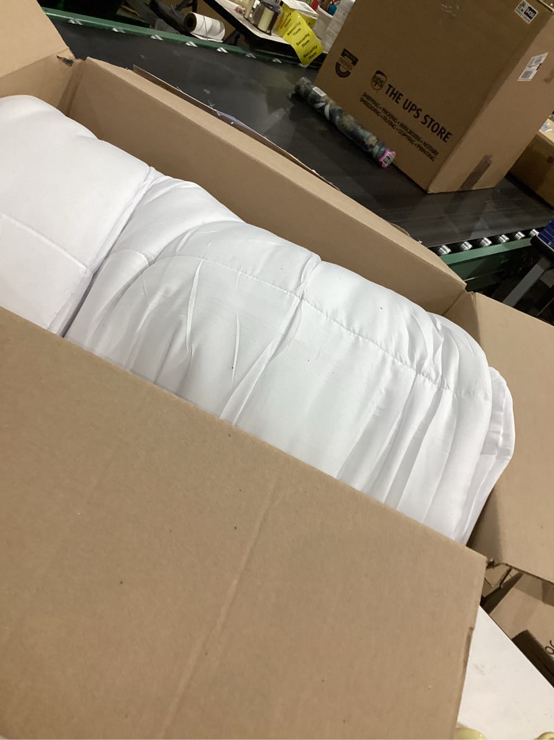 Condition photo showing Good Condition for L LOVSOUL Down Alternative Comforter King Size Duvet Insert,All Season Duvet Insert with Corner Tabs,Beige Comforter King 106x90Inches King Beige
