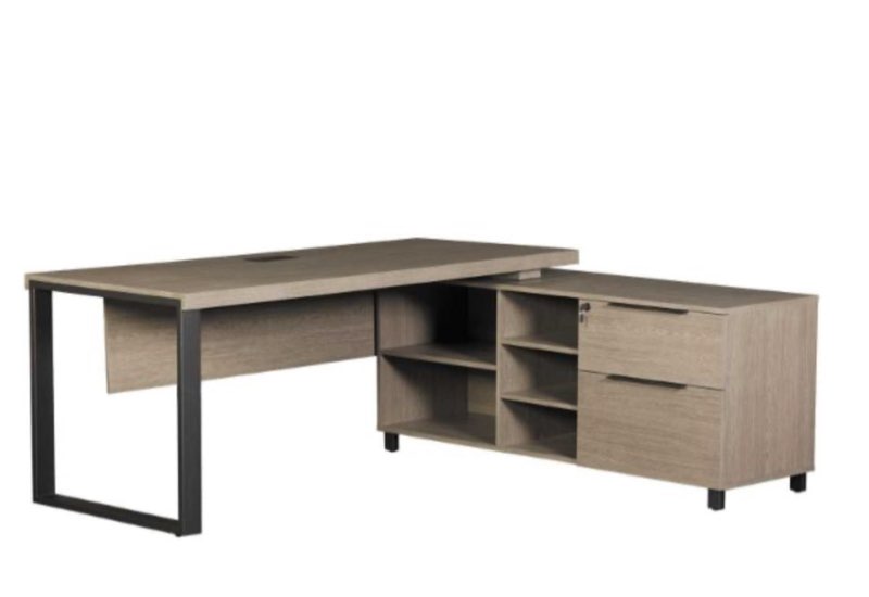 (Incomplete box 1 of 2) Portland Executive Desk & Cabinet