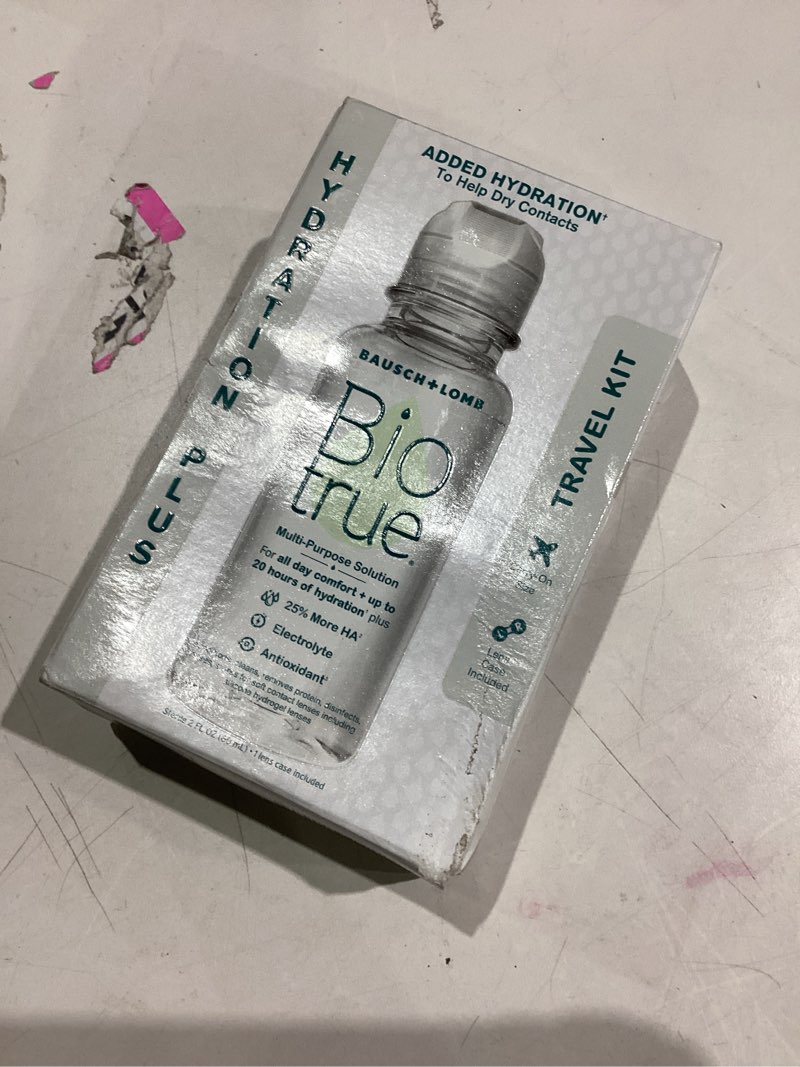 Condition photo showing Good Condition for Biotrue Contact Lens Solution, Multi-Purpose Solution for Soft Contact Lenses, Lens Case Included, 2