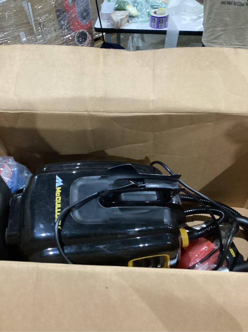 Condition photo showing Good Condition for McCulloch MC1385 Deluxe Canister Steam Cleaner, 2-Hour Runtime, Chemical-Free, 23 Accessories: Mop Head, Brushes & More - Built for Home, Tile, Carpet, Furniture, & Personal Car Detailing