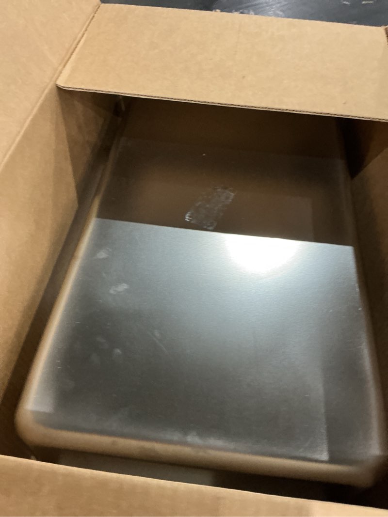 Condition photo showing Good Condition for kirecoo stainless steel cat litter box xxl- metal high sided cat pan, large stainless steel box, indoor litter tray, non stick, no smell, easy to clean, pet toilet supplies for kitten, kitty, rabbit 23.43" l x 15.55" w x 7.68" h