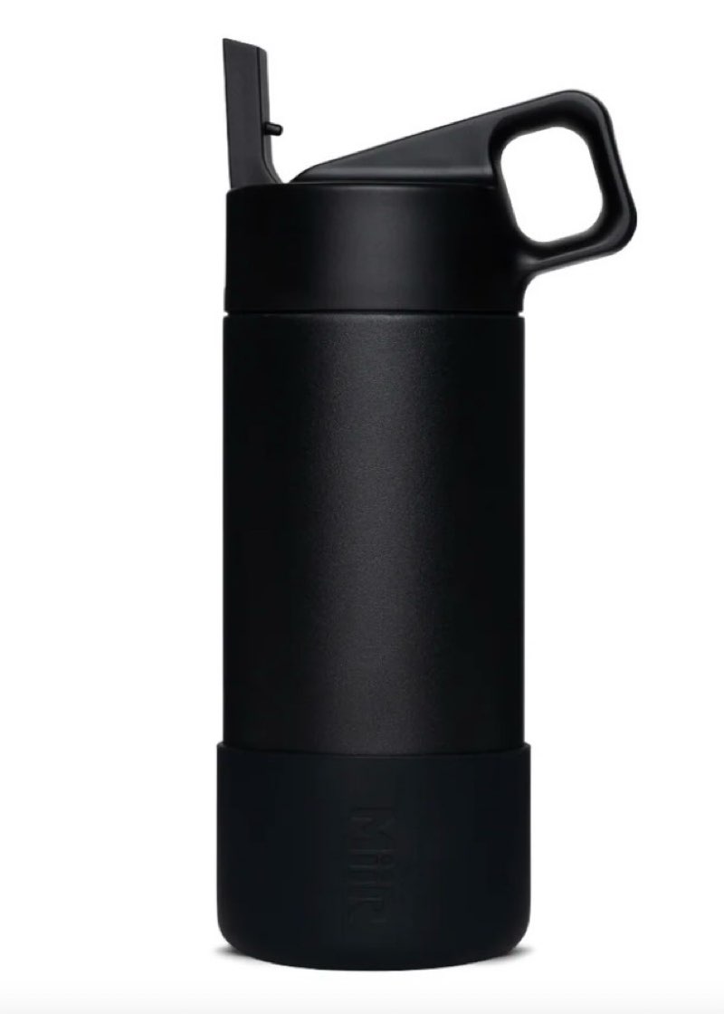 MiiR, Kids Water Bottle, Vacuum Insulated, Leakproof, Stainless Steel Construction,Black , 12 oz