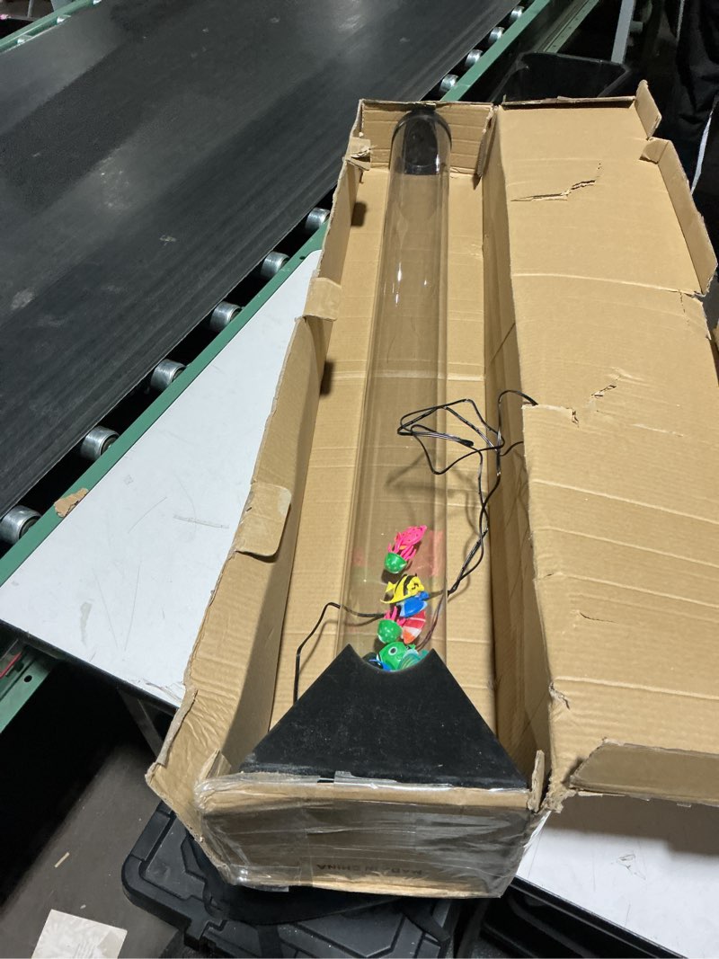 Condition photo showing Good Condition for Sensory Bubble Tower Lamp with Bracket: 4 FT Bubble Fish Tube - 20 Color Adjustable 10 Moving Fish - Autism ADHD Friendly Ideal Gifts for Boys Girls