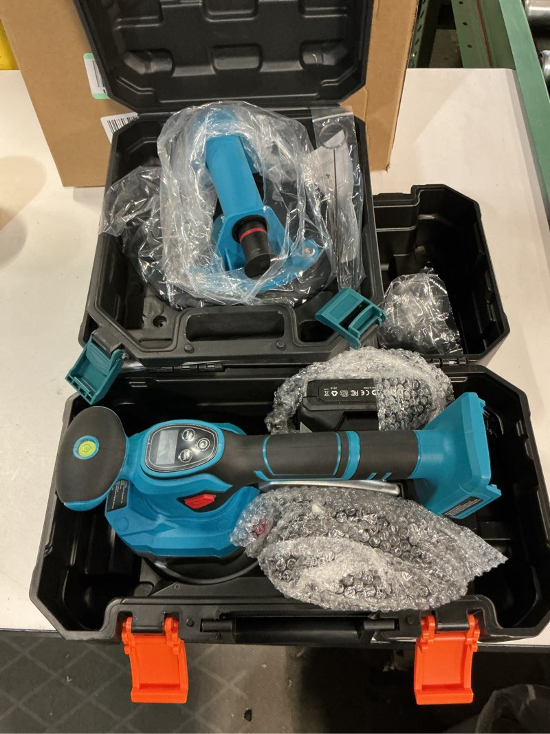 Condition photo showing Good Condition for SEESII Suction Cup & Tile Vibration Tool Combo, 5.7\" Tile Vibrator with 2X 2000mAh Batteries, 10 Speeds, 8\" Vacuum Suction Lifte for Glass/Tile Installers, Contractors, DIYer, 440LBS Max Load Blue 8-Inch Suction Cup + 5.7-Inch Tile Vibrator