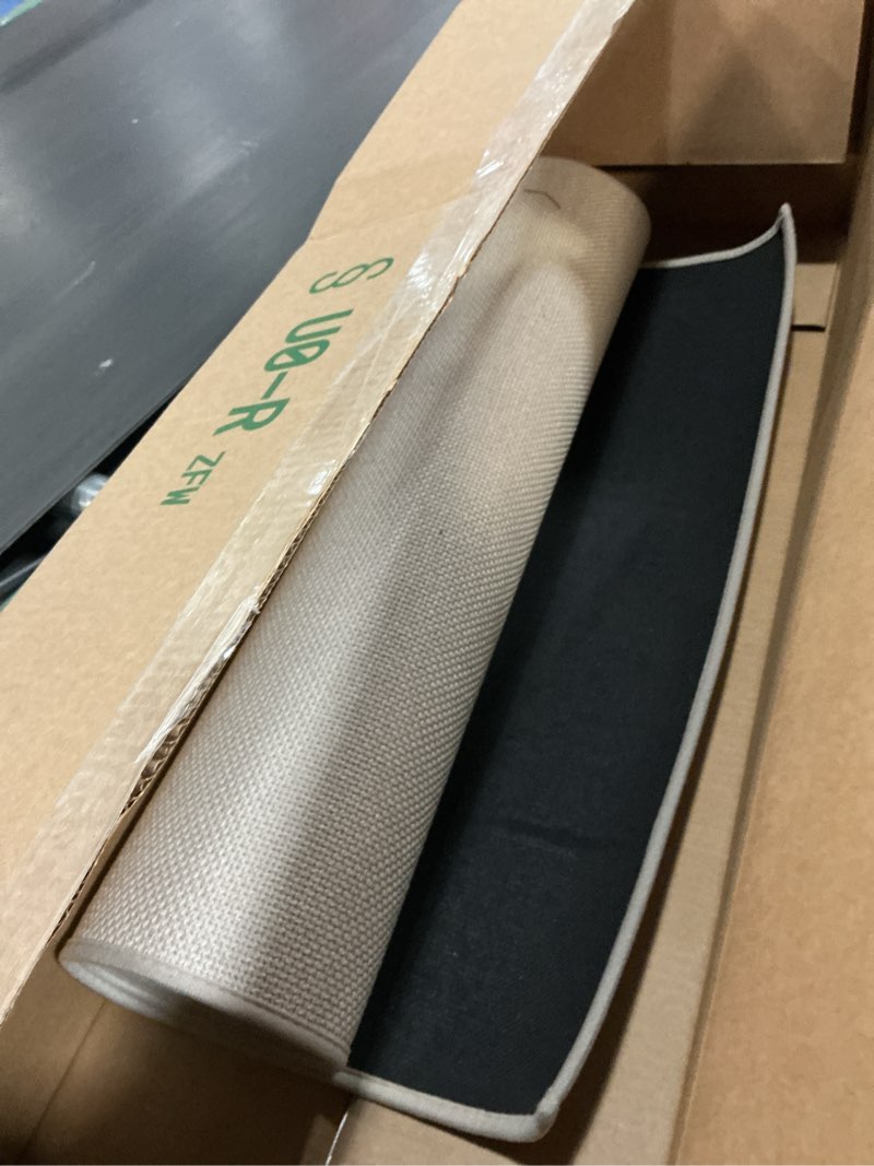 Condition photo showing Good Condition for Carpet Runners for Hallway 6ft Washable, Braid Jute Kitchen Floor Runner Sink Mat Absorbent, Small Farmhouse Kitchen Carpet, Beige 2'4" x 6' (Rectangular) Beige