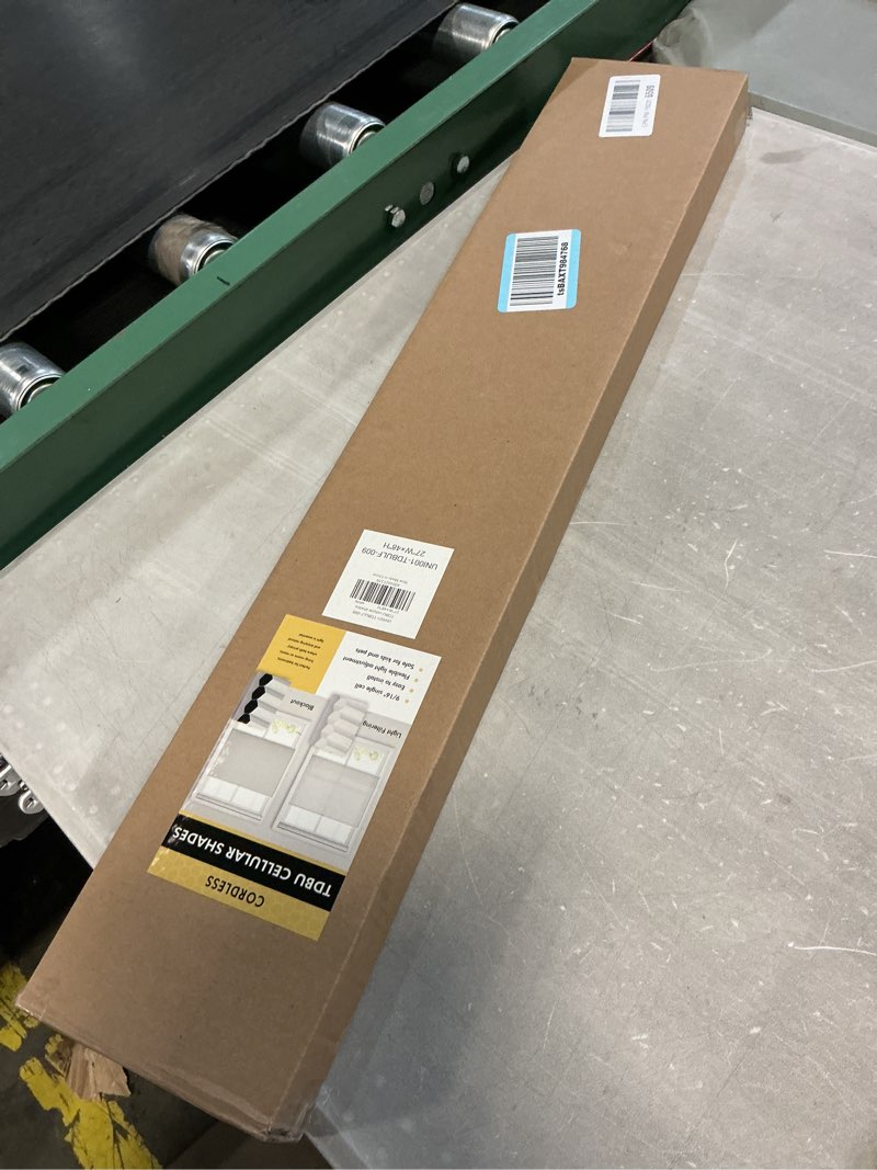 Condition photo showing New/Like New for Top Down Bottom Up Cellular Shades Cordless Blackout Light Blocking Honeycomb Shades Pleated Blinds Size 27" W × 48" H, White - Light Filtering White - Light Filtering 27" W × 48" H?See introductione?