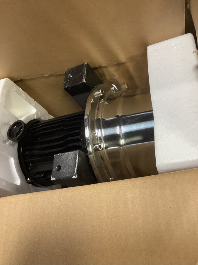 Condition photo showing As Is for bacoeng auto on/off stainless steel water pressure booster pump w/smart controller for tankless water supply pressurization