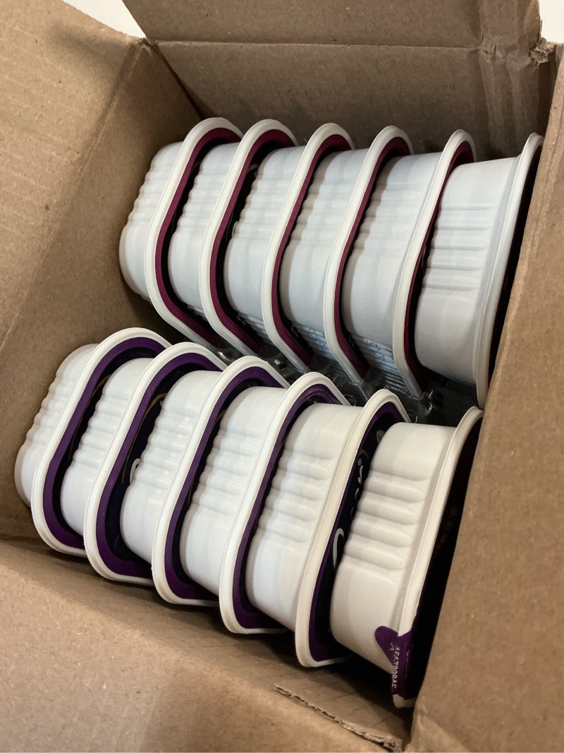 Condition photo showing New/Like New for (BB:04/16/2027) CESAR Filets in Gravy Adult Wet Dog Food, Filet Mignon, New York Strip and Prime Rib Flavors Variety Pack, 3.5 oz. Easy Peel Trays, Pack of 24