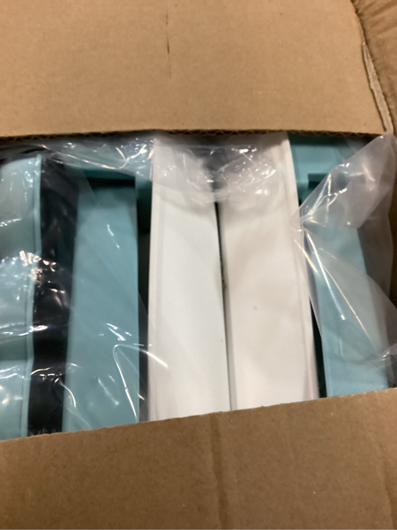 Condition photo showing New/Like New for collapsible baby bathtub for newborns with thermometer and soft floating cushion portable and foldable travel baby bath tub for infants to toddler 0-36 month (blue)