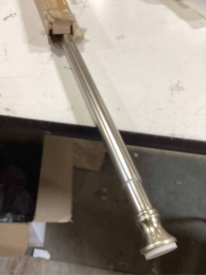 Condition photo showing Good Condition for amazer spring tension shower curtain rod, 54-90 inches rust-resistance tension curtain rod bathroom rod, adjustable shower curtain rod no drill, nickel 54-90 inches nickel