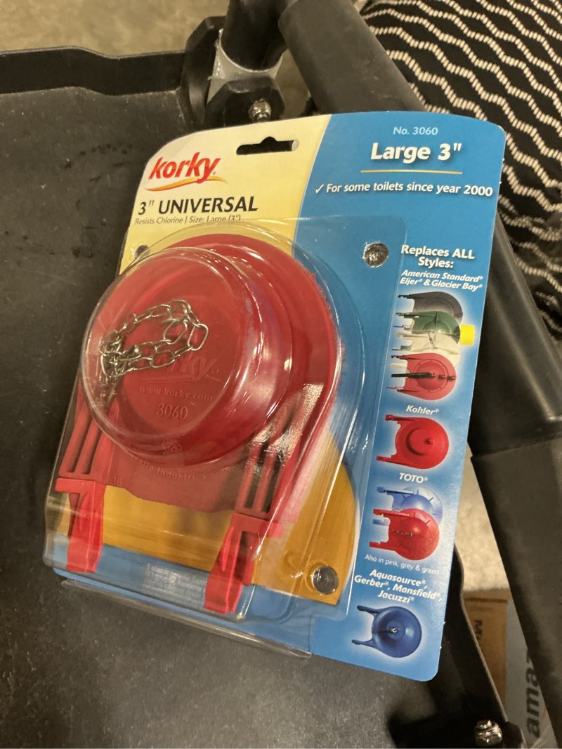 Condition photo showing Good Condition for korky toilet flapper red for universal