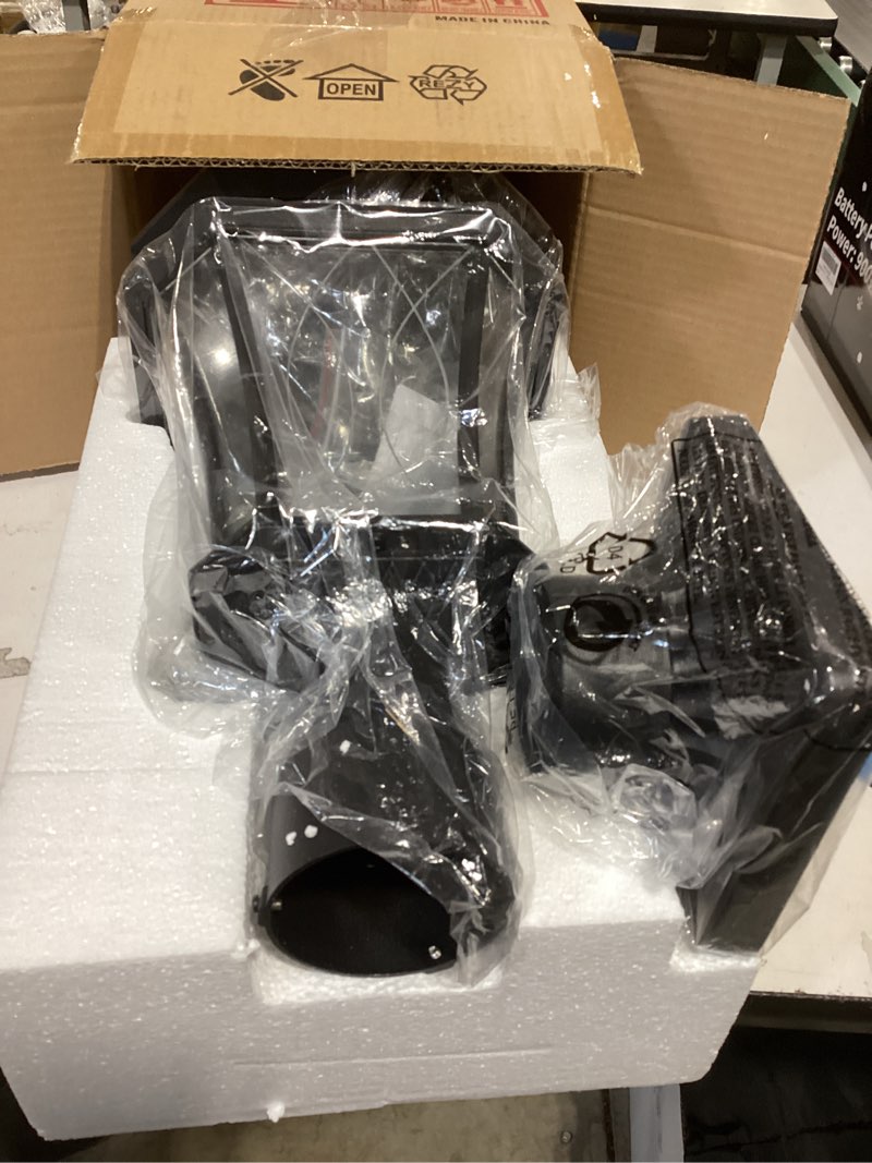 Condition photo showing Good Condition for Solar Post Lights Dusk to Dawn Outdoor Solar Lamps with Pier Mount Base, Waterproof Exterior Pole Lights Head with Patterned Glass, Pillar Light for Outside House, Driveway, Black Solar Lamp Post Light