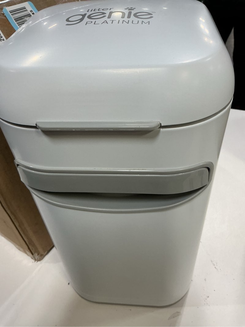 Condition photo showing As Is for Litter Genie Style Cat Litter Disposal System for Odor Control, Includes One Starter Refill, 14 ft