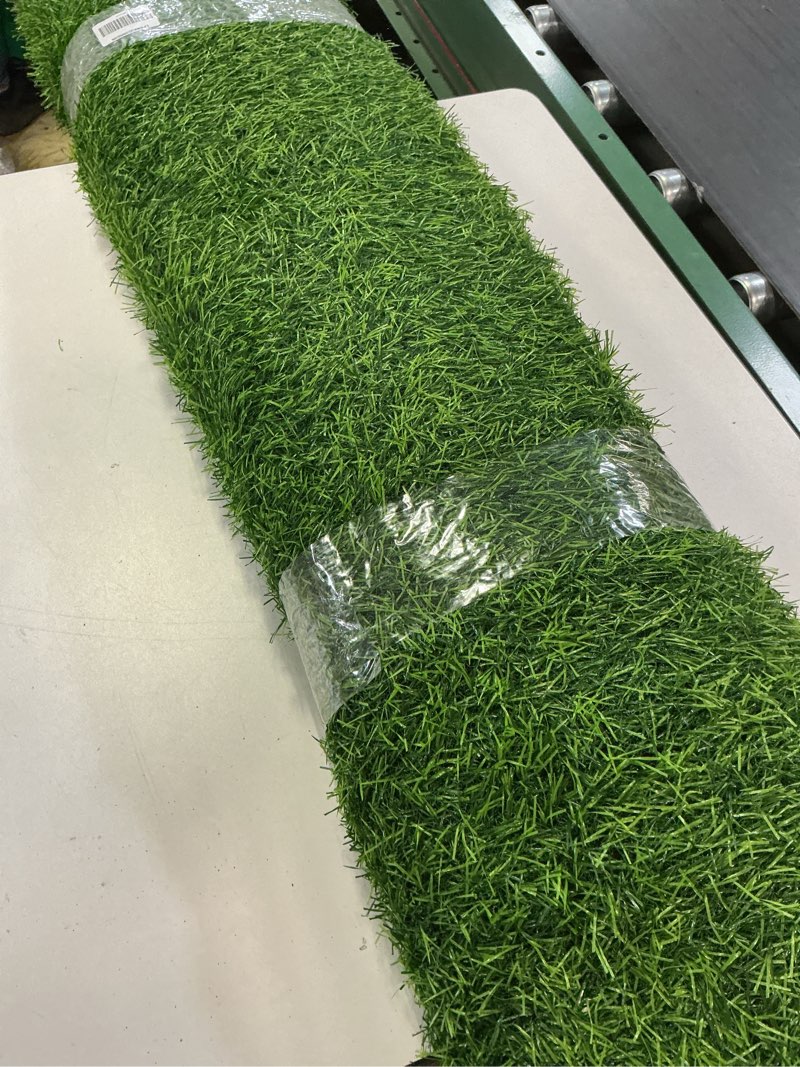 Condition photo showing Good Condition for Garland Rug Artificial Grass 12 Ft. X 21 Ft. Large Indoor/Outdoor Area Rug Green -Lush Green, Durable, and Low-Maintenance for Patios, Lawns, and More Green 12' x 21' (Rectangular)