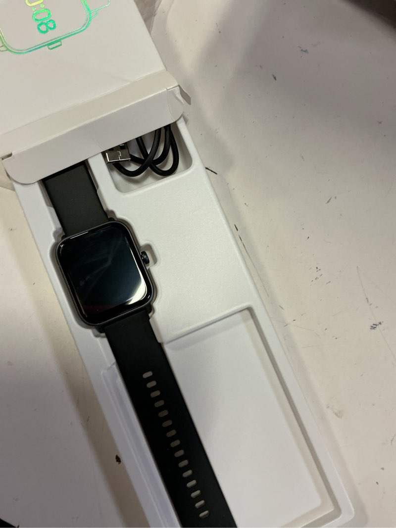 Condition photo showing Good Condition for smart watches for men women, 1.8" screen activity tracker, heart rate/sleep/spo2 monitor, make/answer calls, ip68 waterproof smartwatch for iphone & android, 101+ sport modes fitness reloj inteligente black 1.8 inches