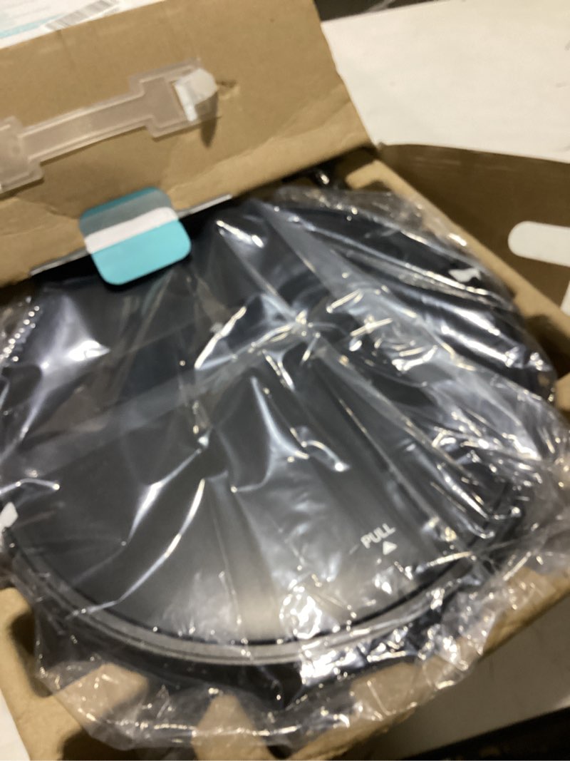 Condition photo showing As Is for kilgone ultra-slim 2.8in robot vacuum & mop, quiet 65db, no-tangle, smart 3d obstacle avoidance, 2h runtime for pet hair, hard floor & low-pile carpet, app/alexa jet black