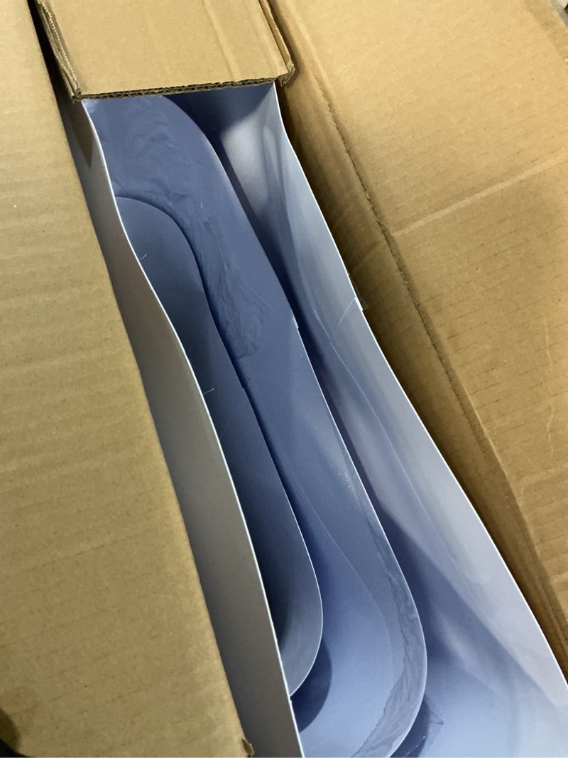 Condition photo showing As Is for White Cylinder Stands for Party, Pedestal Stands for Display Birthday Wedding Bridal Baby Shower Party Decorations 35.4''(L) 29.5'' (M) 23.6'' (S)