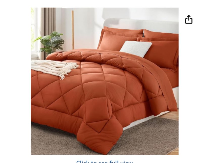 cozylux queen comforter set with sheets 7 pieces bed in a bag burgundy all season bedding sets with comforter, pillow shams, flat sheet, fitted sheet and pillowcases, red, queen burgundy queen