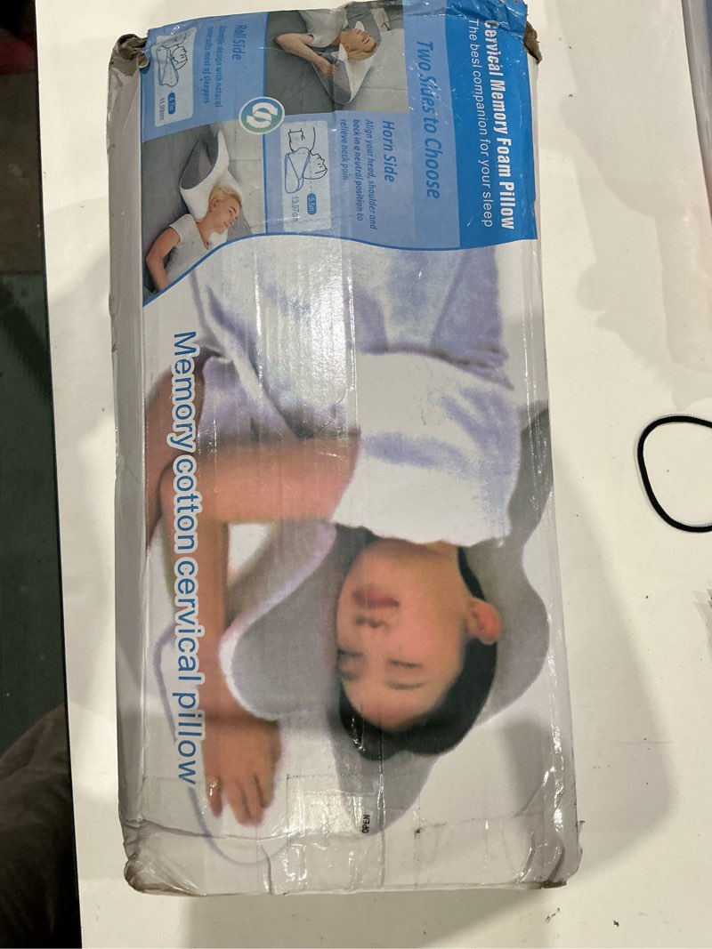 Condition photo showing Good Condition for neck haven pillow for sleeping ergonomic sleep apnea snoring pillow with memory foam neck head shoulder support pillows for side,back,stomach sleeper (white)
