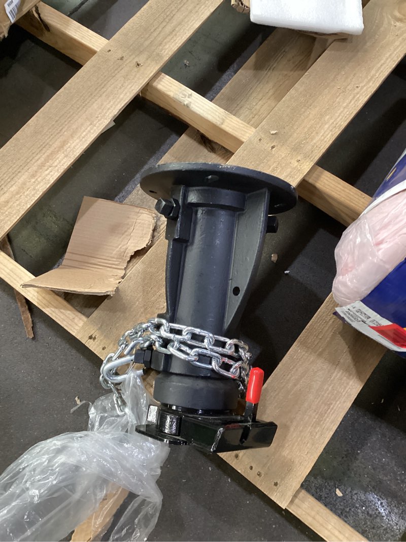 Condition photo showing As Is for silscvtt c5g 12 inch-16 inch rv 5th wheel to gooseneck adapter adjustable cushioned