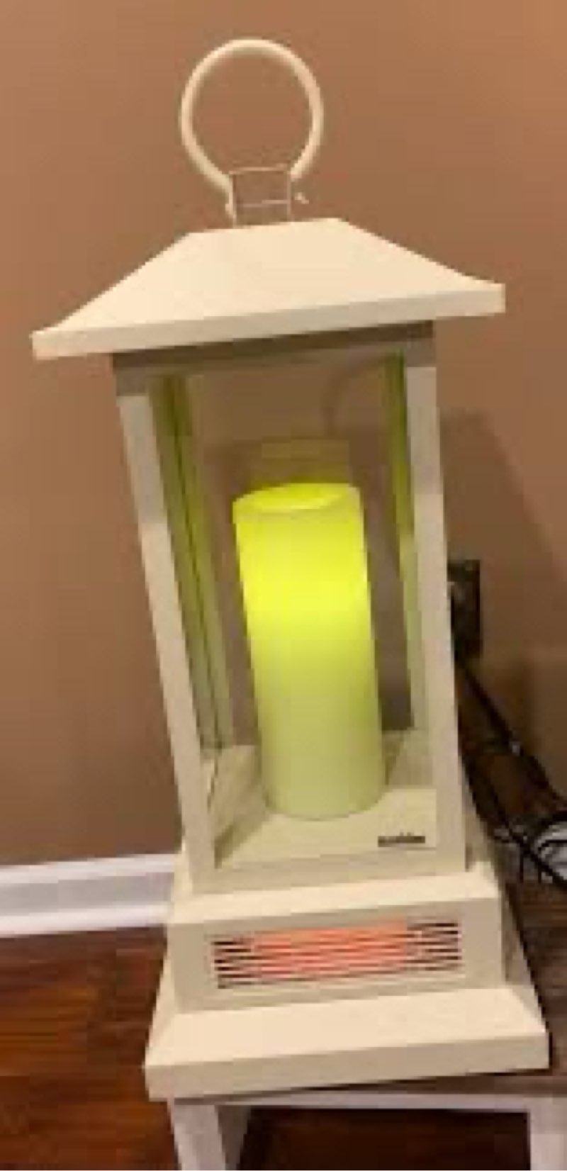 Duraflame lantern cream finish