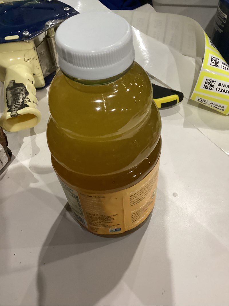 Condition photo showing New/Like New for The Ginger People -Ginger Soother Turmeric Gingerade – Soothing Comfort, Real Turmeric and Ginger Juice, Sweetened only with Honey, Simple Ingredients, Enjoy Hot or Cold - 32 Oz (Pack of 1) Turmeric-Ginger 32 Fl Oz (Pack of 1)