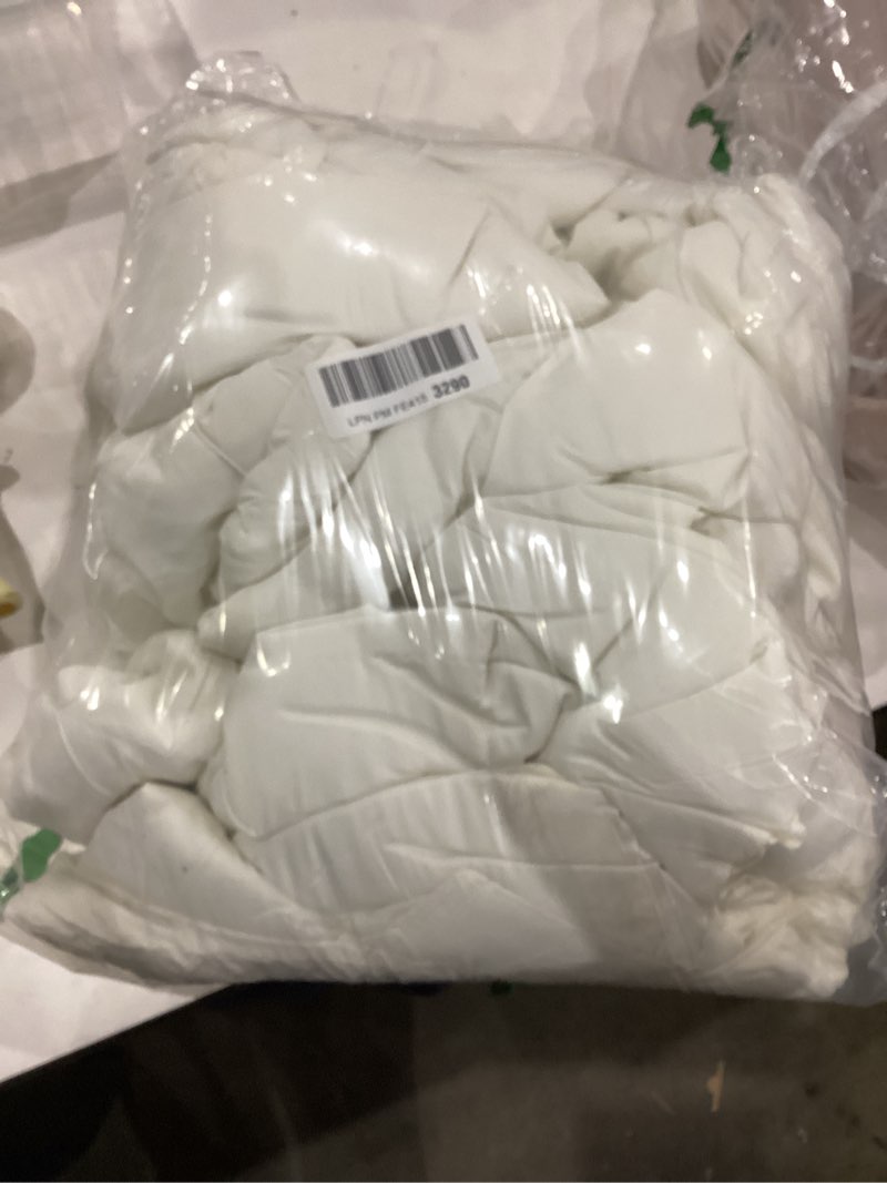 Condition photo showing As Is for CozyLux King Size Comforter Set Ivory - 7 Pieces Bed in a Bag King, Luxury Soft Bed Set for All Seasons, Bedding Set with Down Alternative Comforter, Sheets, Pillowcases & Shams Ivory King