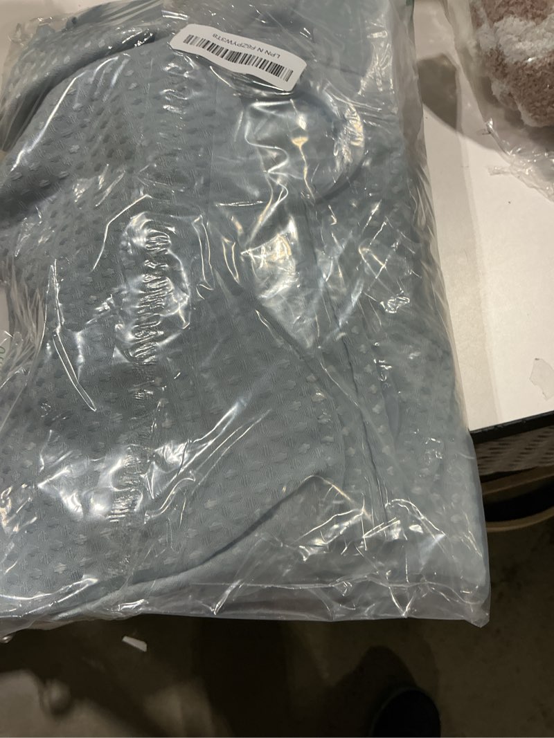 Condition photo showing Good Condition for eutxl heavyweight fog blue long no hook shower curtain with snap in liner,256gsm waffle weave shower curtains for bathroom,71w x 86h fog blue 71"w x 86"l (pack of 1)