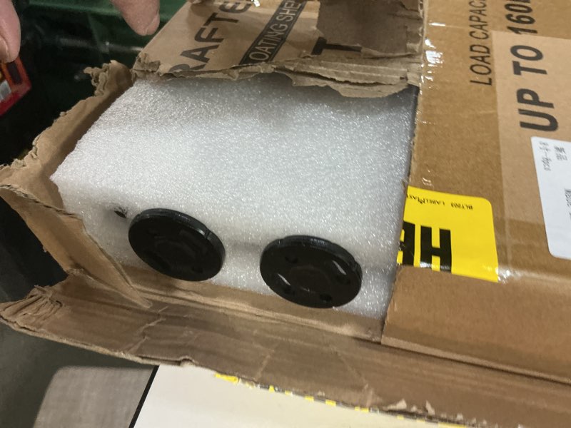 Condition photo showing New/Like New for 8pcs Wall Shelf Brackets Heavy Duty Floating Shelf Bracket Hidden,Invisible Black Shelving Brackets Decorative Floating Shelf Hardware Heavy Duty,Metal Shelf Support Bracket (8 inch-8pcs) 8 inch--8pcs