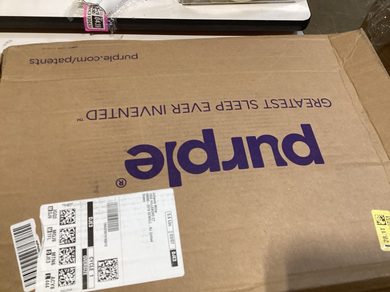 Condition photo showing New/Like New for purple harmony pillow – talalay latex foam cooling pillow for combo or side sleepers, 360º hex gelflex grid for no-pressure support and luxurious weightless feel - standard, medium feel, med height