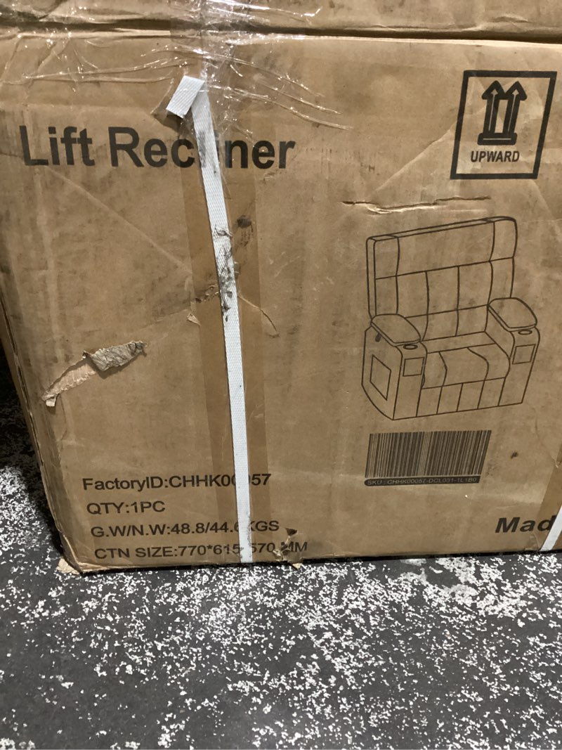lift Recliner (similar to stock photo, dark grey)