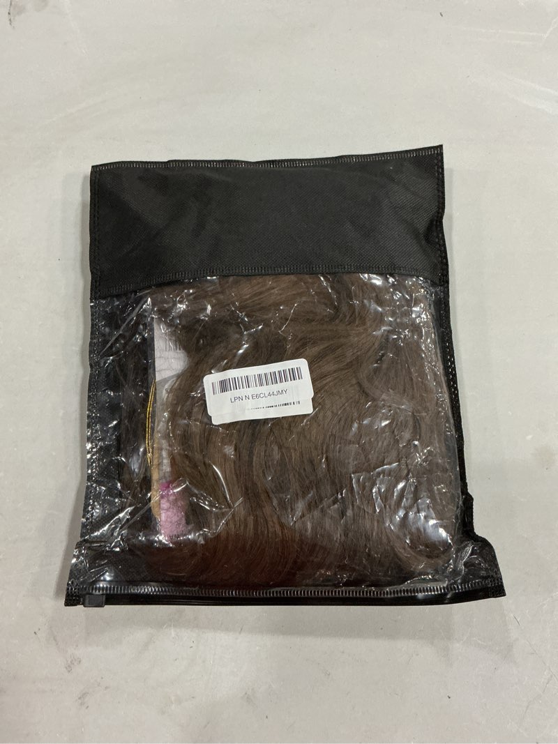 Condition photo showing New/Like New for long ombre brown wavy wig for women 26 inch middle part curly women's charming synthetic wig with natural wavy brown heat resistant hair for wedding daily party use