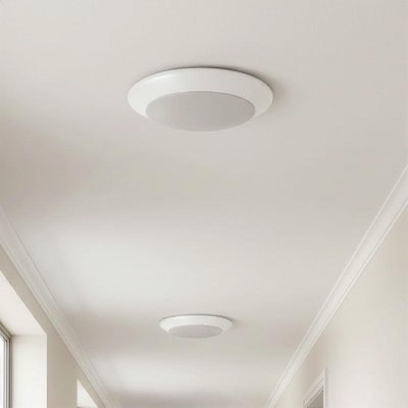project source 7.4-in white indoor 1 -light led flush mount light 2 -pack