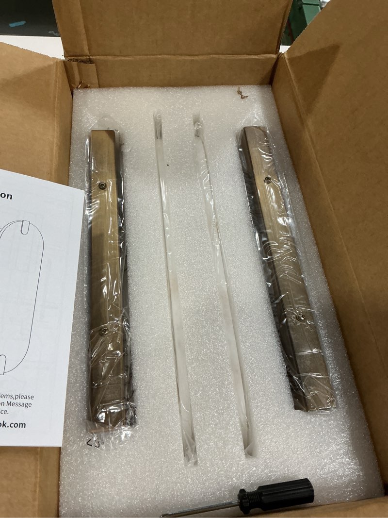 Condition photo showing New/Like New for 14.17in alabaster wall sconces, natural marble wall light set of two, modern led alabaster sconces for living room indoor wall lamps for dining room stairs bedroom,brushed gold brushed gold 2 pack