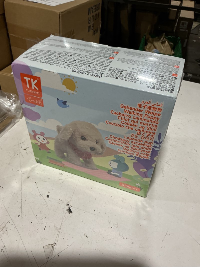 Condition photo showing New/Like New for tumama remote control electronic plush puppy dog toy, fun interactive toys,walks,barks,shake tail,dress up realistic stuffed animal dog, gift for girls boys age 3-6 year old