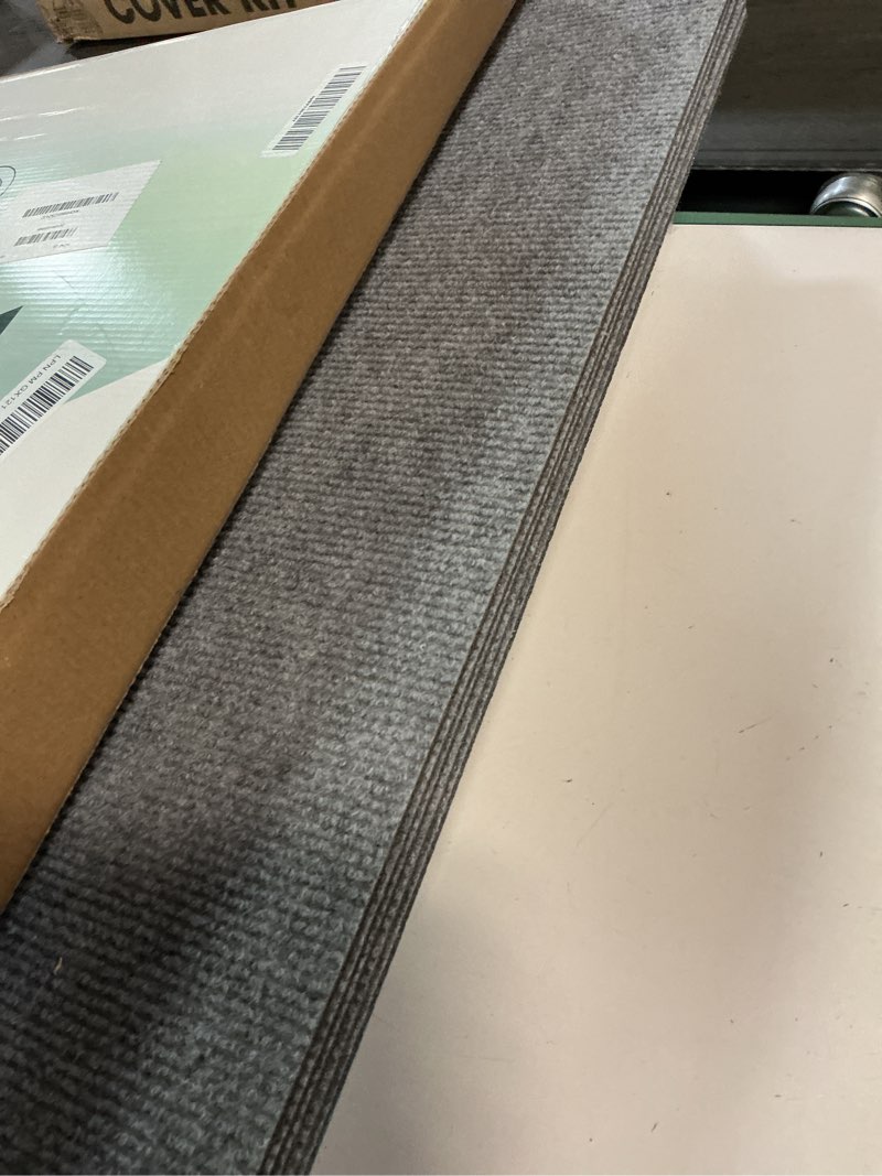 Condition photo showing Good Condition for vallisco carpet tile 20 pack 24” x 24” self adhesive carpet floor tiles anti-slip squares peel and stick floor tile diy installation for bedroom(light grey) 20 light gray