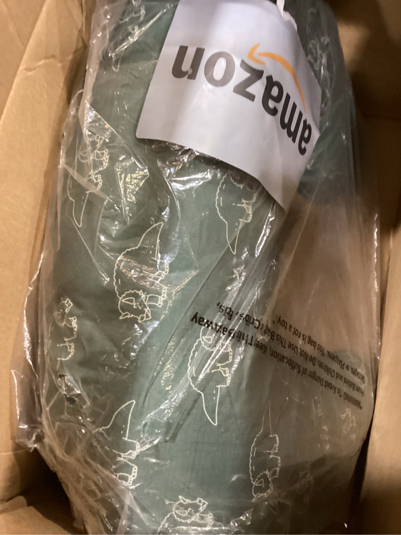 Condition photo showing New/Like New for Boppy Nursing Pillow - Firm, Ergonomic U-Shaped Bottle and Breastfeeding Pillow with High Lift for Comfort and Support, Spacious Surface - Forest Green Dinos New Nursing Pillow Forest Green Dinos