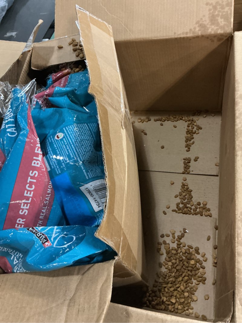 Condition photo showing As Is for (BB jan 2027) Purina ONE Tender Selects Blend with Real Salmon Cat Food 22 lb. Bag