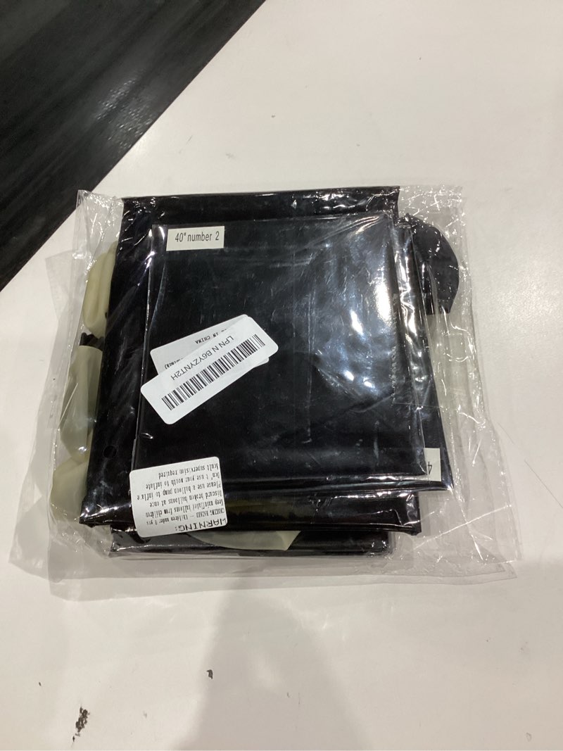 Condition photo showing New/Like New for Sweet 25th Birthday Decorations Party Supplies,Black Number 25 Balloons,25th Foil Mylar Balloons Latex Balloon Decoration,Great 25th Birthday for Girls,Women,Men,Photo Props