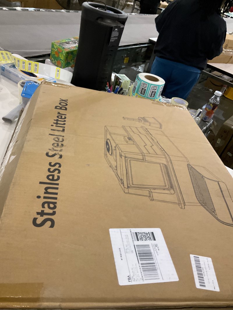 Stainless steel litter box