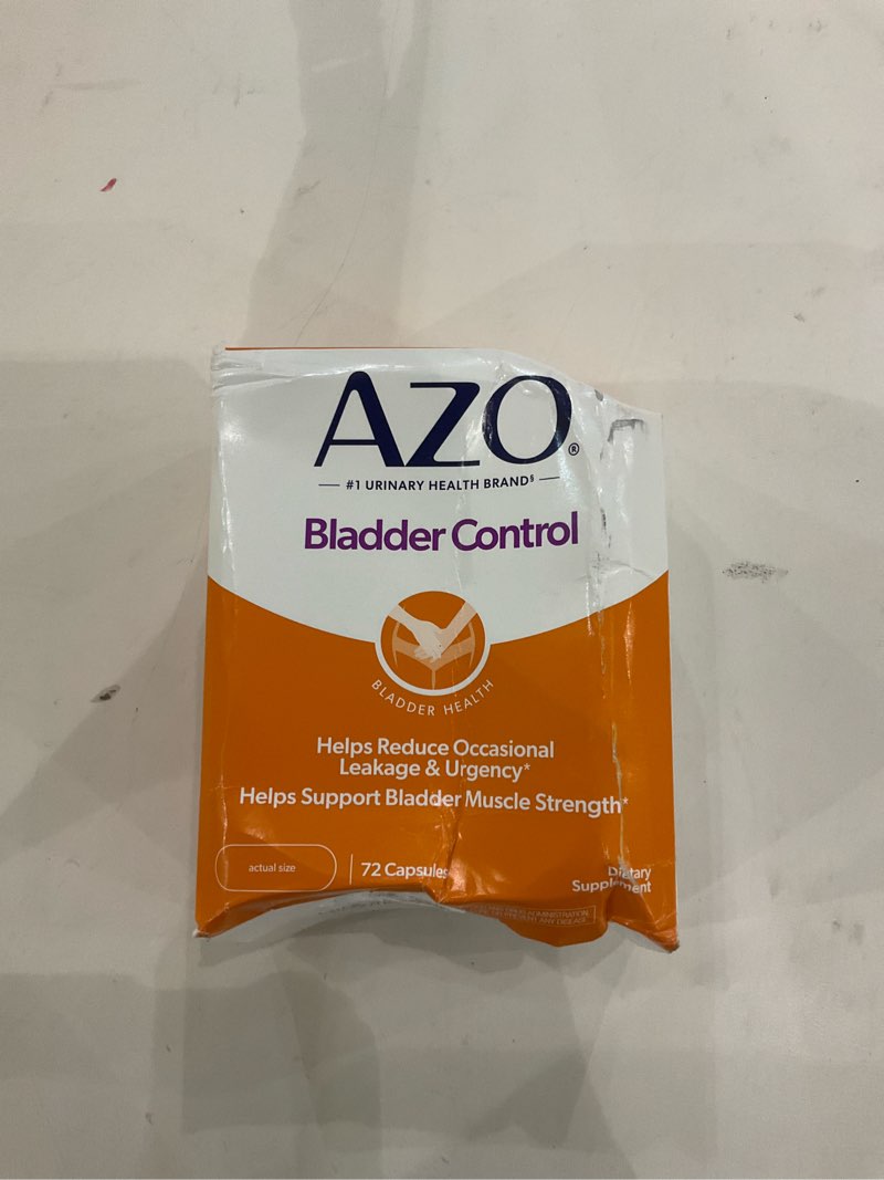 Condition photo showing New/Like New for AZO Bladder Control with Go-Less Daily Supplement | Helps Reduce Occasional Urgency, leakage due to laughing, sneezing and exercise††† | 72 Capsules 72 Count (Pack of 1) Supplement