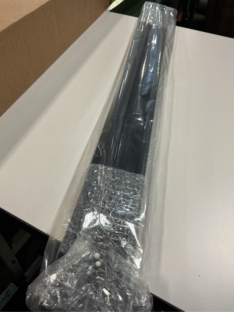 Condition photo showing New/Like New for DEZ FURNISHINGS Cordless 1" Light Filtering Pleated Shade, Fabric, 35.5" W x 72" H, Black Black 35.5"W x 72"H