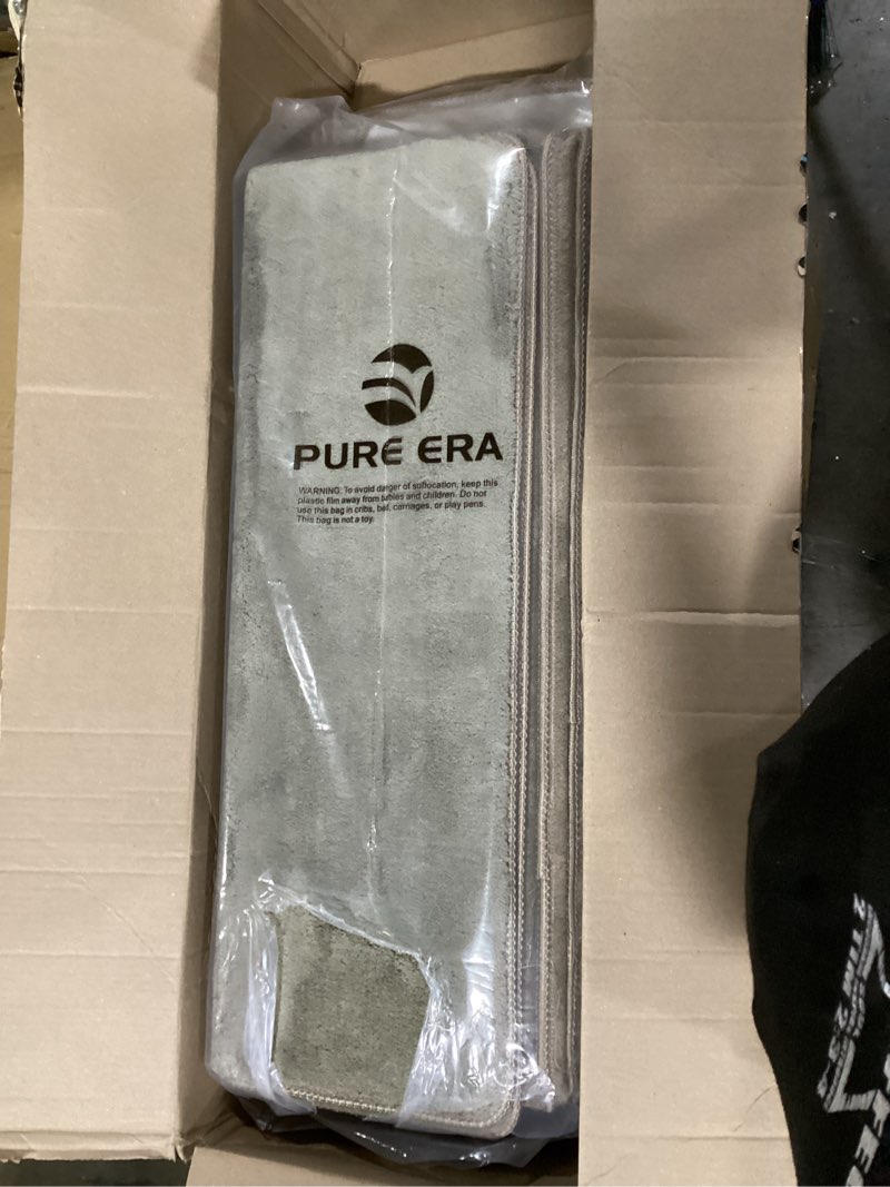 Condition photo showing Good Condition for pure era carpet stair treads ultra plush 9.5" x 30"soft bullnose indoor stair protectors pet-friendly non-slip skid resistant tape free washable reusable(14 pieces, cream gray) cream gray 30 x 9.5 inch 14