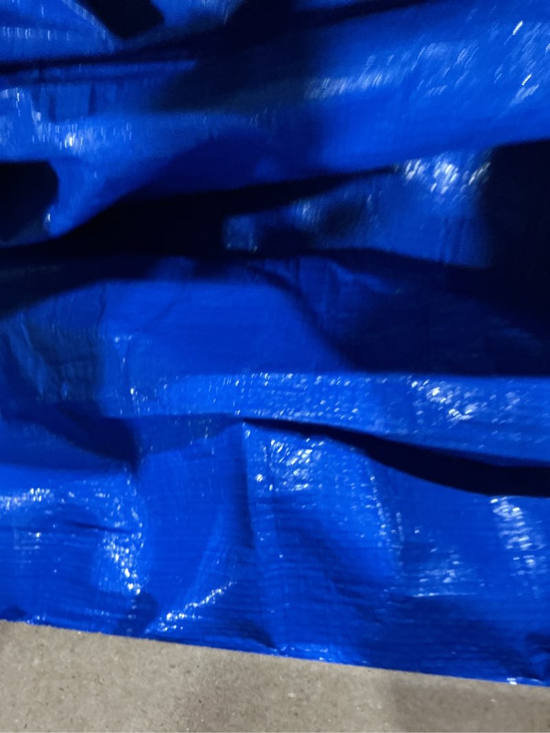 Condition photo showing Good Condition for ticonn mattress bags for moving, heavy duty king mattress cover storage bag with full-around handle and adjustable buckles (blue, king) blue king