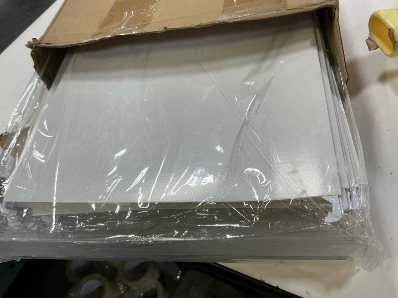 Condition photo showing Good Condition for 24 Hanging File Folder with Acrylic Organizer for Letter/a4 Size Desktop Clear File Storage Box with Handles for Home Work Office Use(White,Classic) White Classic