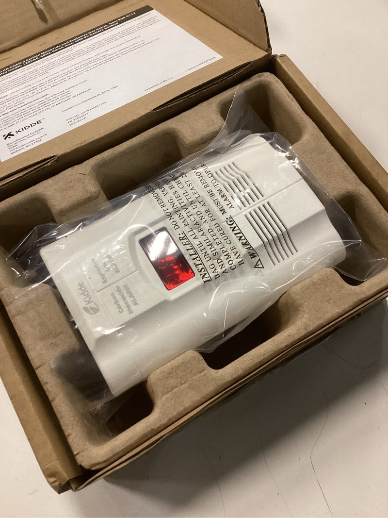 Condition photo showing Good Condition for Kidde Carbon Monoxide Detector, Propane, Natural, Methane, & Explosive Gas Alarm, Plug-in Wall with 9-Volt Battery Backup, Digital LED Display