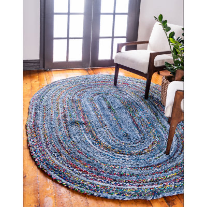 similar Tullie Hand-Braided Blue Area Rug